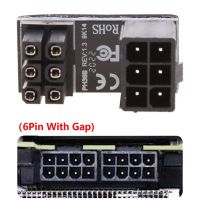 A TX 6pin ชาย180องศา6อะแดปเตอร์ไฟตัวเมียสำหรับ GPU เดสก์ท็อปการ์ดจอ