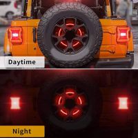 Rear Brake Lights 3Rd LED Tail Lamp Car Spare Tire Brake Light for Jeep Wrangler JL/JLU 2018 2019