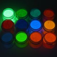 10ml Luminous Nail Acrylic Powders For Crystal Nails Decorations DippingCarvingExtension Neon Pigment Phosphor Luminous Powder