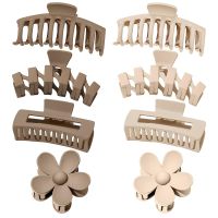 8 PCS Hair Clips for Women 4.33inch Large Claw Clips for Thin Thick Curly Hair Accessories Strong Hold 4 style Nonslip Big Flow