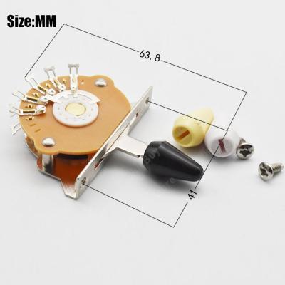 ‘【；】 4  Way Electric Guitar Pickup Toggle Switch 10 Keys With 3Pcs Plastic Tips Switch Screws Electric Guitar Accessories