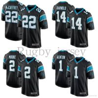 [Gr] Carolina panthers NFL เสื้อฟุตบอล mccaffrey Newton darnold Moore vestrt TOP JERSEY หลวมกีฬา TEE unisex