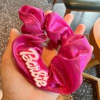 OKANEM แฟชั่นสำหรับผู้หญิง ตุ๊กตาบาร์บี้ scrunchie อีลาสติก สีทึบทึบ เชือกมัดผม ของใหม่ อุปกรณ์เสริมผม ยางรัดผม สำหรับผู้หญิง