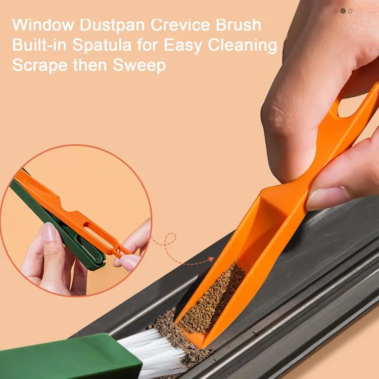 1pc Grooves Cleaning Tool Window Crevice Multipurpose Desk Set Crevice  Brush Home Kitchen Bathroom Cleaning Brush Dirt Remover