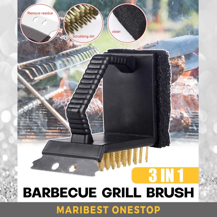 3-in-1 Multifunctional Bbq Cleaning Brush, Outdoor Camping