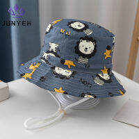 Topi Bucket หวานสำหรับในฤดูร้อนสำหรับเด็กผู้หญิงเด็กน้อยหมวกหมวกกันแดดกลางแจ้งโบว์ดอกไม้เด็กเล็กเพศหญิงลายการ์ตูนป้องกันรังสียูวีสำหรับเด็ก0-12ปี