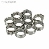 ✻♀✾ 25pcs Hose Clamps Single Ear Stepless 5.8-23.5mm 304 Stainless Steel Hose Clamps Cinch Clamp Rings for Sealing Kinds of Hose