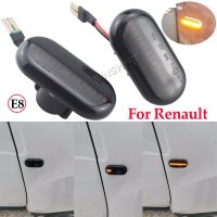 [Hot K] มาร์กเกอร์ด้านข้างไฟสัญญาณเลี้ยวแบบไดนามิก2X Led สำหรับ Renault Clio Trafic Kangoo Twigo Dacia Duster Nissan Interstar Primmastar