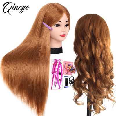 hot！【DT】✜✿☜  65cm 85  Real Human Hair Training Hairdressing Makeup Practice Mannequin Styling
