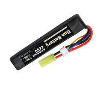 NEW high quality 3S แบตเตอรี่ปืนฉีดน้ำ 11.1V 2200mAh 40c Mini BB ปืนลมปืนของเล่นไฟฟ้า R