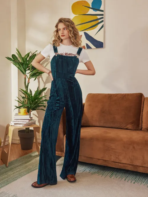 Cider Saturday Night Disco Velvet Jumpsuit Lazada PH