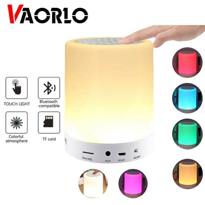 portable-smart-touch-wireless-bluetooth-speaker-player-led-colorful-night-light-bedside-table-lamp-support-tf-card-aux-with-mic