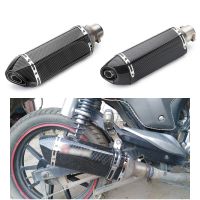 ❂✶ 51 Motorcycle Exhaust carbon fibers Escape Moto Muffler DB Killer For NC750X CBR300 Ninja400 Z900 GSX750R K6 R6 with stickers