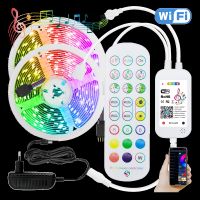 WiFi LED Strip Lamp Infrared 20M 30M 12V Waterproof RGB Tape WiFi Works with Alexa Music Neon Ribbon Flexible Christmas Light