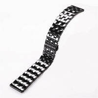 20mm22mm bright black white ceramic strap for Samsung S2 S3 S4 Galaxy Watch Active 2 42mm 44mm 46mm sports wristband bracelet