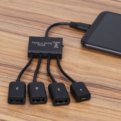 Chaunceybi 2/3/4 Port Type C/Android to USB Charging Hub Cable Spliter Smartphone Computer Tablet