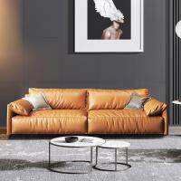 LUSSO Sofa โซฟา 4 seater Tech Cloth Waterproof L-shape Latex Soft Modern Ltalian Luxury for Living Room-RJC1020