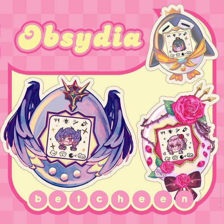 Nijisanji En (Obsydia) Holographic Laminated Sticker | Betcheen | Lazada PH
