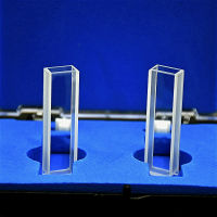 Quartz Cuvette (เซลล์ตัวอย่างของเหลว) Absorption Cell 5 Mm Measuring Reflect Light Cuvette Gel Sticky Technology 2 Pk