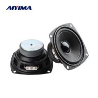 AIYIMA 2Pcs 4 Inch Full Range Audio Speaker Ohm 8 W Hifi Stereo Loudspeaker DIY Portable Bluetooth Home Amplifier