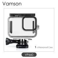 Vamson สำหรับฮีโร่9เคสกล้องกันน้ำสำหรับดำน้ำดำใต้น้ำฝาครอบป้องกันที่ยึดปลอกหุ้มสำหรับ Go Pro อุปกรณ์เสริม VP660 9ชิ้น