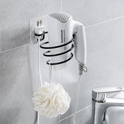 wrought-iron-hair-dryer-rack-free-punching-toilet-hair-dryer-rack-bathroom-toilet-hair-dryer-storage-rack-household-items-bathroom-counter-storage