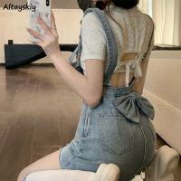 【HOT】▲❈ Sleeveless Dresses Bows Denim S-5XL Vestidos De Mujer Clothing Straps All-match New Arrival Streetwear