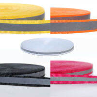 10M Reflective Tape Strip Sew-On Silver Fabric Trim Safty Vest 15MM lot
