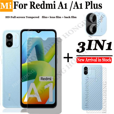 【ใหม่มาถึง + สหรัฐอเมริกา Stock 】3in1 Full หน้าจอเซรามิคฟิล์มสำหรับ Xiaomi Redmi A1 6.52 "10D AG Anti-Bluelight กระจกนิรภัย Redmi A1 4G Redmy 1 A1 Plus A1 + ตัวป้องกันหน้าจอความเป็นส่วนตัว Matte Frosted ฟิล์มกระจกเลนส์กล้องป้องกันกระจก RedmiA1 RedmiA1 +