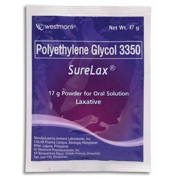SURELAX 17G powder TREATMENT FOR CONSTIPATION (per sachet) Lazada PH