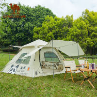 CAMELCROWN Camping Family เต็นท์ทันที Pop Up เต็นท์ติดตั้งง่าย Anti UV Beach Picnic Outdoor