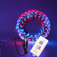 WS2815 (WS2812B WS2813 updated) RGB LED Pixels Strip Light ，SP107E Bluetooth Music RGB Led Controller Kit DC12V