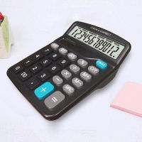 Black 12 Digit Large Screen Calculator Fashion Computer Financial Accounting GDeals
