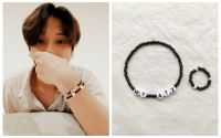 Kpop ATEEZ Wooyoung Bracelet Ring ATINY For Fans Bangle Collection Beads Acrylic Bracelet K-POP ATZ Name New Arrivals