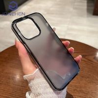 Luxury Translucent Matte Hard Acrylic Case For iPhone 13 12 11 14 Pro Max XR XS X 7 8 Plus Mini SE Shockproof Frame Clear Cover Phone Cases