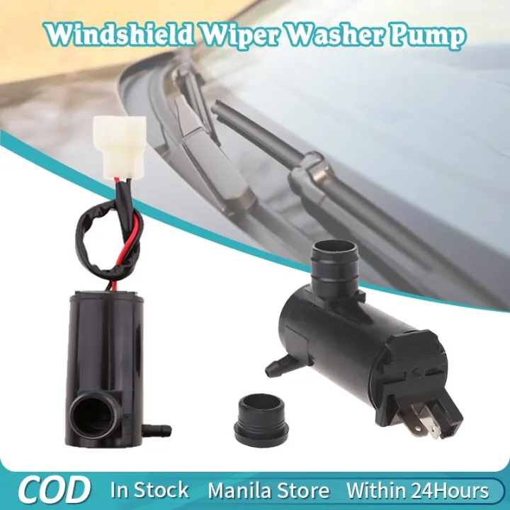 Front Windshield Washer Pump 12V Universal Windshield Wiper Washer Pump