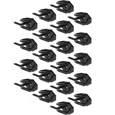 20PCS Hat Rack for Baseball Minimalist Hat Display Strong Hold Hat Hangers for Wall ,Black