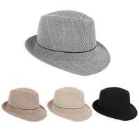 หมวก Fedoras สำหรับผู้ชายหมวกทรงโบลเลอร์สไตล์แจ๊สหมวกลายสก๊อต MLQ-45