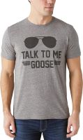 Lucky Brand Mens Short Sleeve Top Gun Goose Graphic Tee