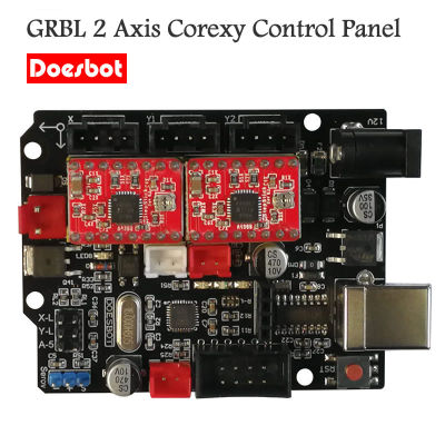 GRBL 1.1แผงควบคุม2แกนเครื่องแกะสลักด้วยเลเซอร์เมนบอร์ด Corexy CNC การ์ดควบคุม USB