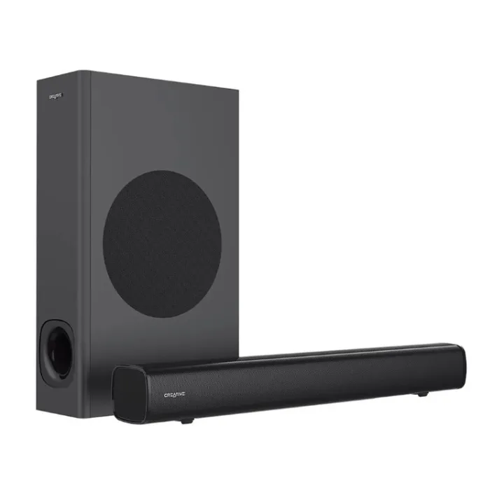 CREATIVE SPEAKER (ลำโพง) STAGE SOUNDBARSUBWOOFER (BLACK) Lazada.co.th