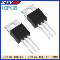 10Pcs Bd241C Bd243C TO-220 Bd244C Bd911 Bd912 TO220 Power Transistor Original Single Triode Tube Assorted Integrated Circuit Ic