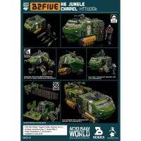 Toysoverzone BeaverAcid Rain 1/28 Scale Military Infantry Unit (Wave 3) - K6 Jungle Chapel HTT600k with a 2.5 Soldier