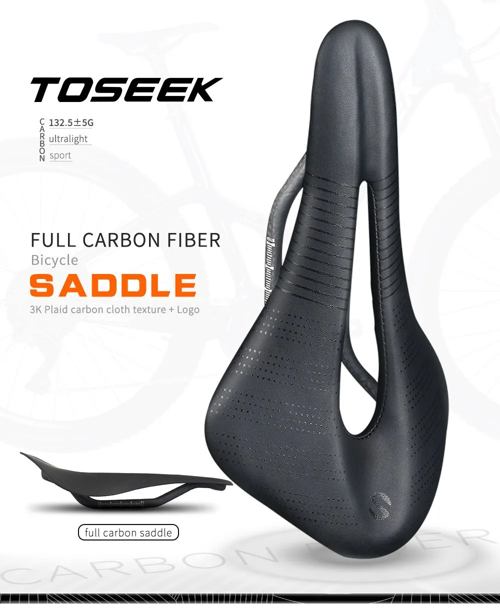 売れ筋ランキングも掲載中！ TOSEEK Comfortable Bike Seat Lightweight Carbon Fiber Bicycle  Saddle Cushio munozmarchesi.ar