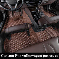 CUSTOM รถสำหรับ Volkswagen CC 2010 2012 2013 2014 2015 2016 2018หรูหราภายในพรมเท้า Pad Auto อุปกรณ์เสริม