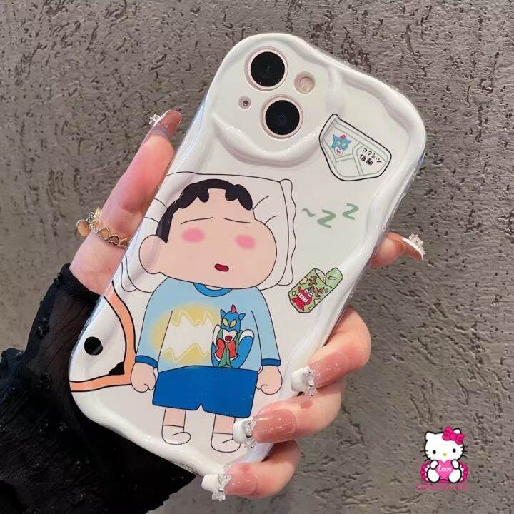 เคสโทรศัพท์มือถือ-แบบนิ่ม-ลายการ์ตูนชินจัง-3d-กันกระแทก-สําหรับ-iphone-11-13-14-12-pro-max-7-8-6s-6-plus-7plus-xr-xs-x-max-se-2023