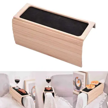Sofa Cup Holder Cherry, Couch Cup Holder, Sofa Arm Tray, Couch Arm Tray  Table, Armchair Table 