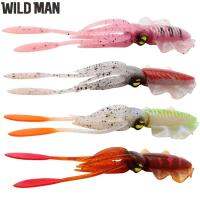 เหยื่อตกปลาปลาหมึกปลาหมึก15ซม. 3D Eyes Luminous Bionics Wobbler Soft Baits