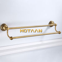 Antique Brass Bathroom Towel Holder Single Towel Bar Towel Rack Solid Aluminium Towel Rail 3040455060cm Bathroom Accessories