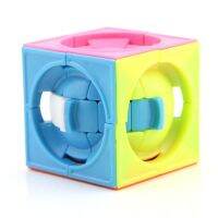 Fangshi Lim Cube แบบดั้งเดิมใหม่มีจำนวนจำกัดของเล่นเพื่อการศึกษาสำหรับเด็กปริศนา Centrosphere แบบ3X3x3รูปทรงลูกบาศก์สีชมพูแบบไม่มีสติกเกอร์